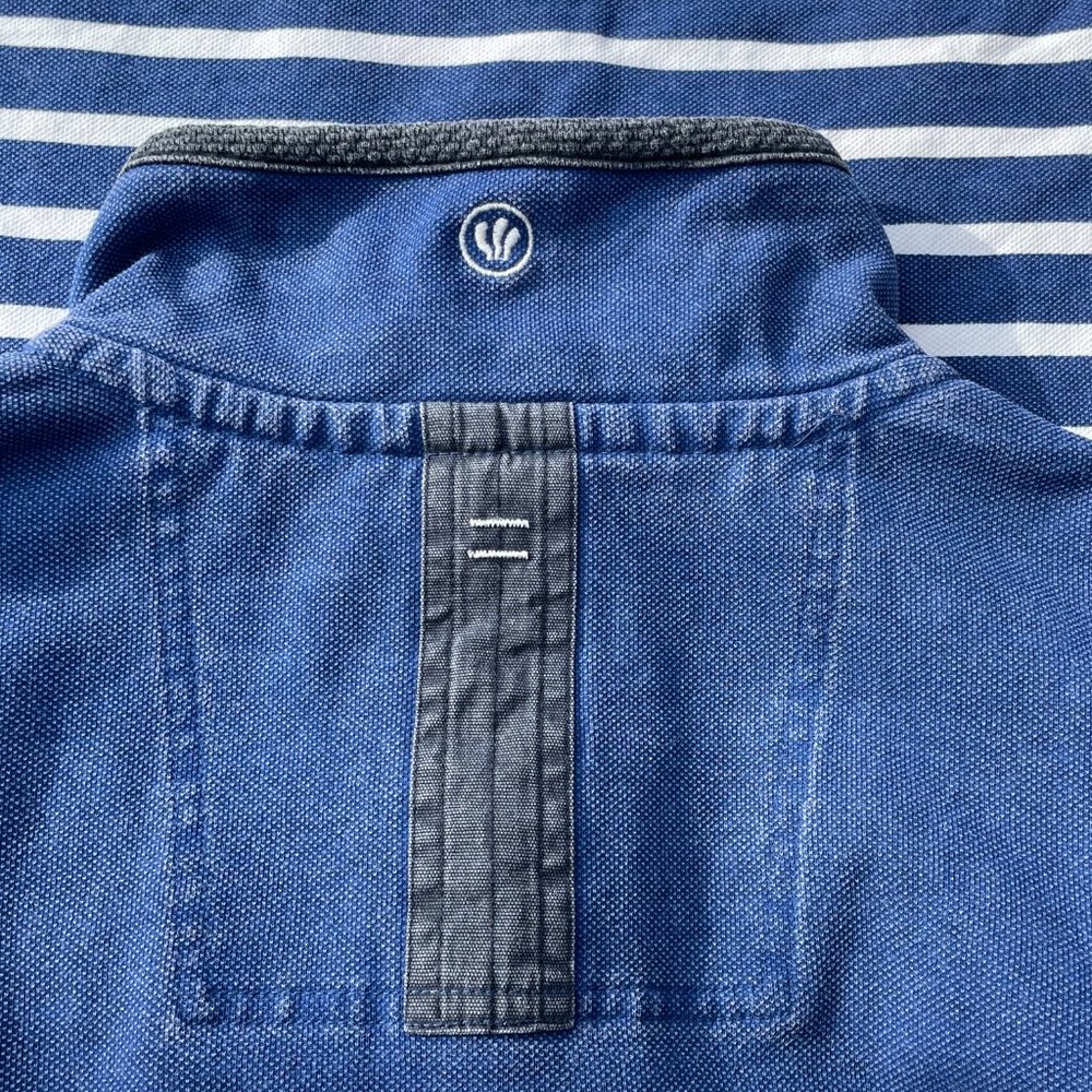 Fatface The Airlie Blue and White Breton Style 1/4 Zip Pullover Jumper Size S - Picture 6 of 11